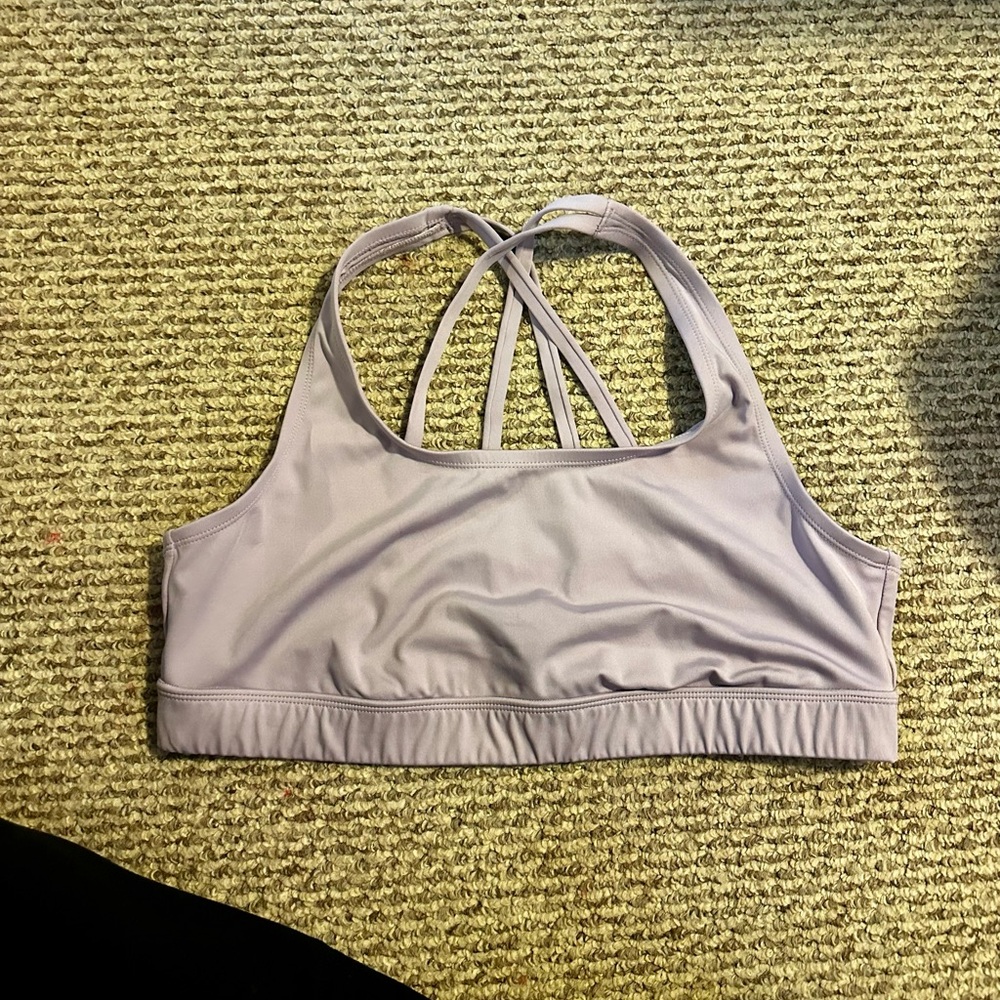Humankind Light Purple Sports Bra Swimwear
